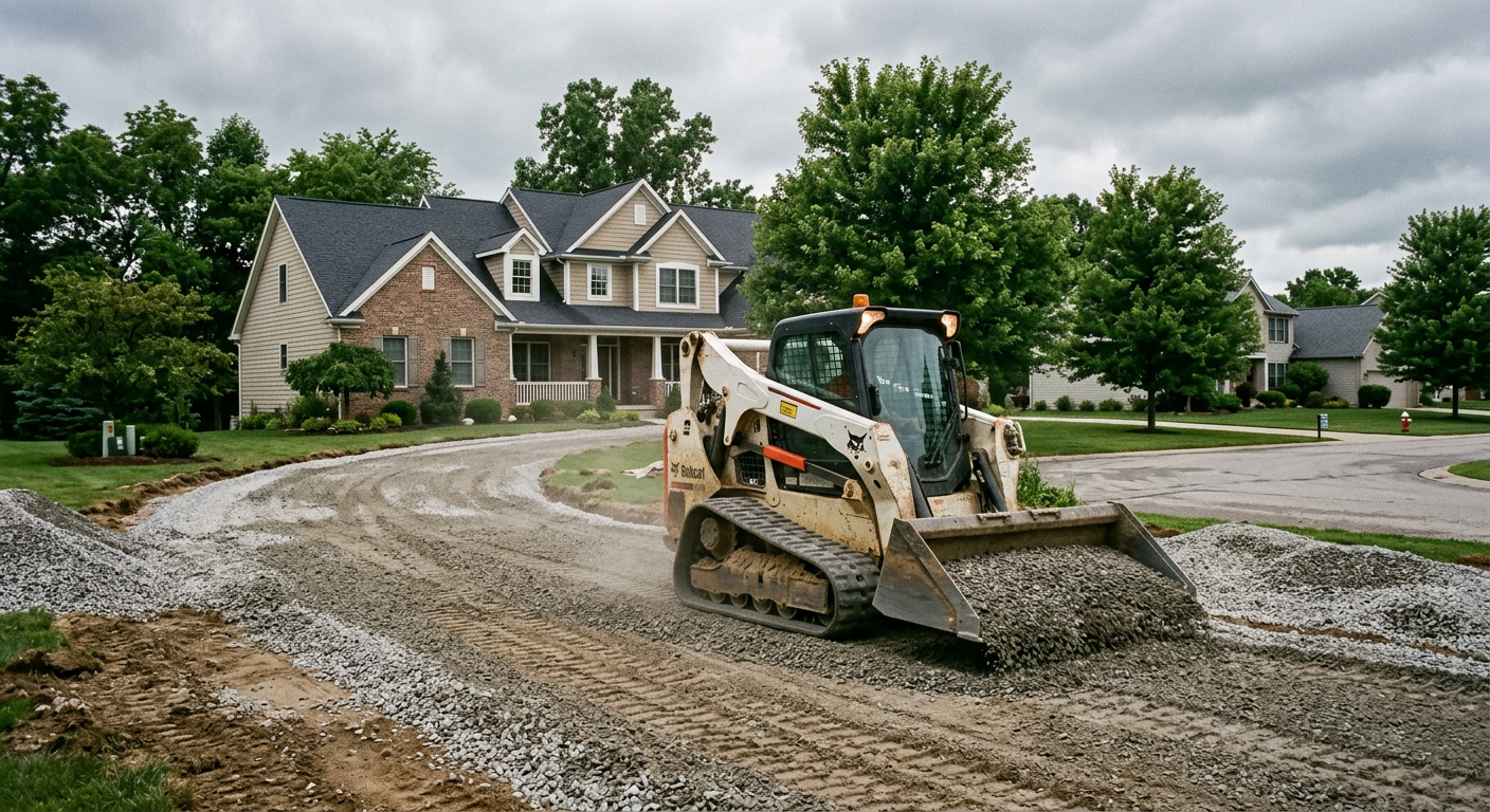 New Driveway on Rural Property